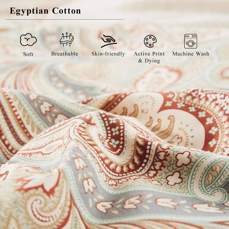WINLIFE أغطية وسائد قطنية 100% من وينلايف مجموعة من 2 غطاء وسادة مزخرف (ملكة 20x30 بوصة، بايزي)  - Image 5